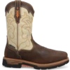 'Dan Post' Men's 11" Storm Tide EH WP Western Square Toe - Bone / Brown -Shoe Joy Shop DP56411 shdw 2 1024x1024@2x