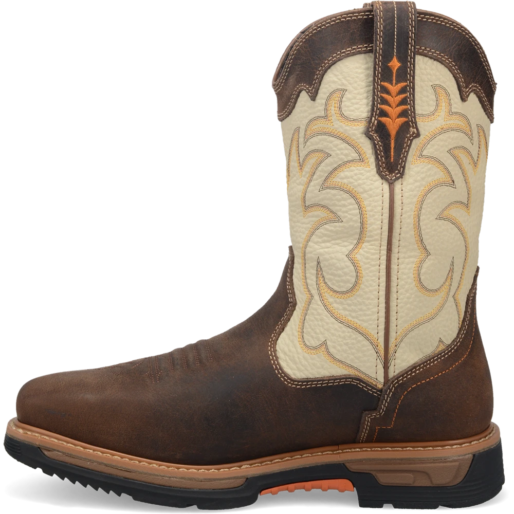 'Dan Post' Men's 11" Storm Tide EH WP Western Square Toe - Bone / Brown 9 'Dan Post' Men's 11" Storm Tide EH WP Western Square Toe - Bone / Brown - Image 7