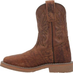 'Dan Post' Children's 8" Durant Jr. Western Square Toe - Rust Brown (Sizes 8.5C-3Y) -Shoe Joy Shop DPC2926 3 1024x1024@2x