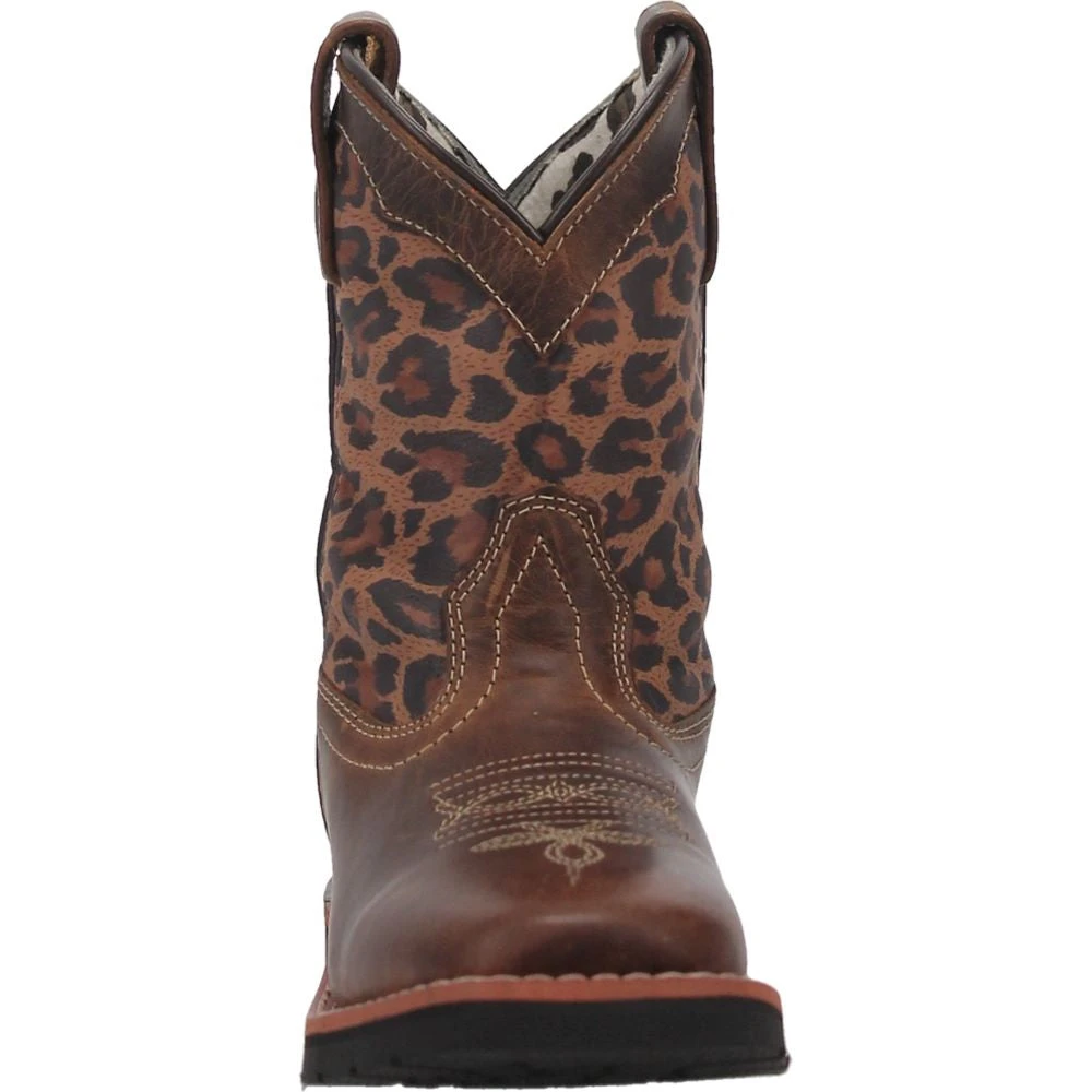 'Dan Post' Youth 9" Makucha Leopard Western Square Toe - Tan / Multi (Sizes 12C-3Y) 6 'Dan Post' Youth 9" Makucha Leopard Western Square Toe - Tan / Multi (Sizes 12C-3Y) - Image 4