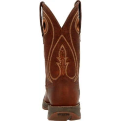'Durango' Women's 11" Rebel Pro Western Square Toe - Chestnut -Shoe Joy Shop DRD0407 back 1024x1024@2x