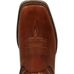 'Durango' Women's 11" Rebel Pro Western Square Toe - Chestnut -Shoe Joy Shop DRD0407 birdseye 1024x1024@2x