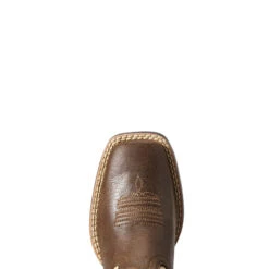 'Ariat' Youth Pace Setter - Timber / Rice Crispy -Shoe Joy Shop F19 YTH WEST Couto 10029598 toe 1024x1024@2x