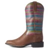 'Ariat' Women's Round Up Square Toe - Brown / Serape -Shoe Joy Shop F21 WMS WEST 10038421 side 1024x1024@2x