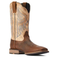 'Ariat' Men's 12" Everlite Blazin Western Square Toe - Whole Wheat / Sand Dollar 11 'Ariat' Men's 12" Everlite Blazin Western Square Toe - Whole Wheat / Sand Dollar -Shoe Joy Shop F22 MNS WEST 10042436 medial 1024x1024@2x