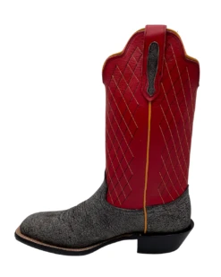 'Fenoglio' Men's 13" Cape Buffalo Western Square Toe - Grey / Red -Shoe Joy Shop FB342426282 1024x1024@2x