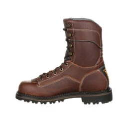 'Georgia Boot' Men's 8" AMP LT Logger EH WP Comp Toe - Brown -Shoe Joy Shop GB00238 instep profile 1024x1024@2x