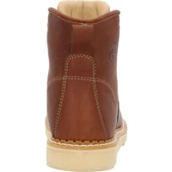 'Georgia Boot' Men's 6" Wedge Moc Toe EH Soft Toe - Brown -Shoe Joy Shop GB00356 back 1024x1024@2x