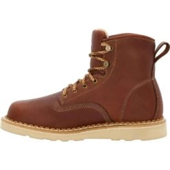 'Georgia Boot' Men's 6" Wedge Moc Toe EH Soft Toe - Brown -Shoe Joy Shop GB00356 instep profile 1024x1024@2x