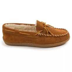 'Minnetonka' Men's Pile Lined Hardsole Moc Slipper - Tan -Shoe Joy Shop GUEST 6f67a653 c0e1 4344 8e31 ea4cbb4b906f 1024x1024@2x