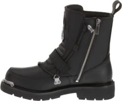 'Harley Davidson' Men's 6" Distortion Skull Zip Boot - Black -Shoe Joy Shop HDM D94167 F15 091114 180 1024x1024@2x