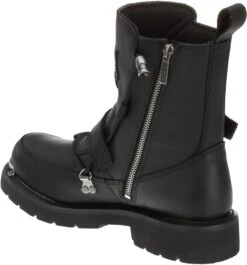 'Harley Davidson' Men's 6" Distortion Skull Zip Boot - Black -Shoe Joy Shop HDM D94167 F15 091114 225 1024x1024@2x