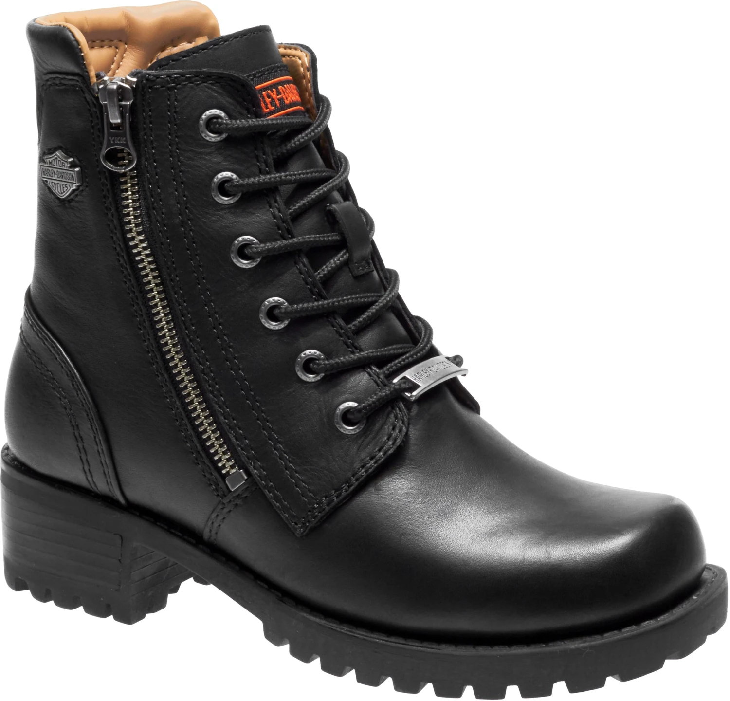'Harley Davidson' Women's 5.5" Asher Zip Up Boot - Black 3 'Harley Davidson' Women's 5.5" Asher Zip Up Boot - Black