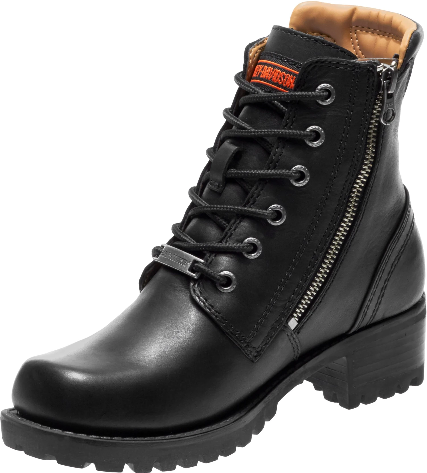 'Harley Davidson' Women's 5.5" Asher Zip Up Boot - Black 4 'Harley Davidson' Women's 5.5" Asher Zip Up Boot - Black - Image 2
