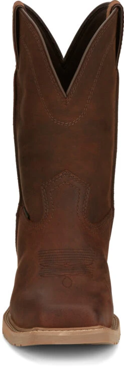 'Justin' Men's 11" Buster Water Buffalo EH WP Steel Toe - Pecan Brown -Shoe Joy Shop JST 008 SE3101 1024x1024@2x