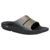 'OOFOS' Women's OOahh Luxe Slide - Latte -Shoe Joy Shop OOahh Luxe 1101 Black Latte 1024x1024@2x
