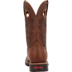 'Rocky' Men's Long Range Western WP Soft Toe - Brown 13 'Rocky' Men's Long Range Western WP Soft Toe - Brown -Shoe Joy Shop RKW0390 back 1024x1024@2x
