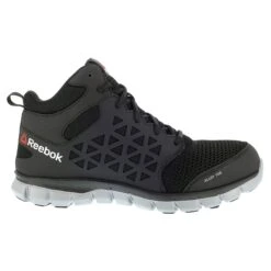 'Reebok' Men's Mid Sublite Cushion ESD Alloy Toe - Black / Gray 10 'Reebok' Men's Mid Sublite Cushion ESD Alloy Toe - Black / Gray -Shoe Joy Shop Reebok RB4141 RB411 SUBLITE CUSHION WORK 01 1024x1024@2x