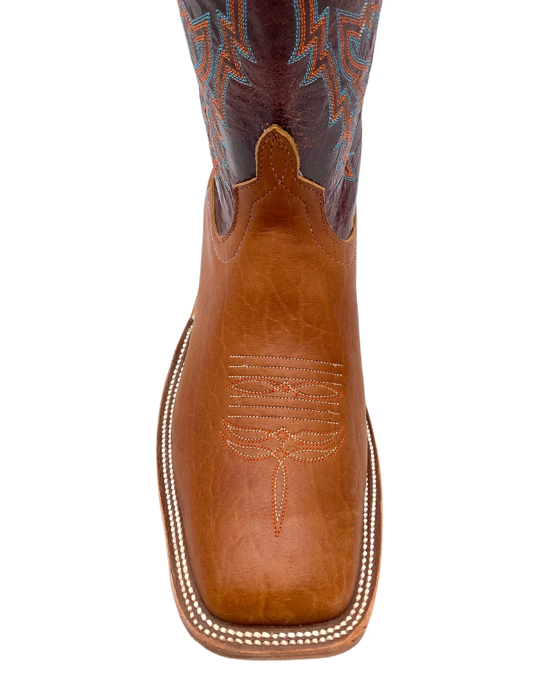 'Anderson Bean' Men's 13" Western Square Toe - Tobacco Yeti / Brass Explosion 4 'Anderson Bean' Men's 13" Western Square Toe - Tobacco Yeti / Brass Explosion - Image 2