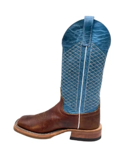'Anderson Bean' Men's 13" Western Square Toe - Bison / Blue Lava -Shoe Joy Shop S11162 1024x1024@2x