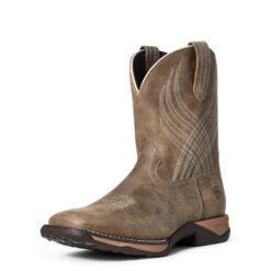 'Ariat' Youth 8" Anthem Western Square Toe - Brown Bomber -Shoe Joy Shop S21 YTH WEST 10035778 front 1024x1024@2x