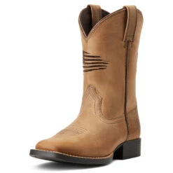 'Ariat' Youth Patriot 2.0 Square Toe - Homestead Brown 12 'Ariat' Youth Patriot 2.0 Square Toe - Homestead Brown -Shoe Joy Shop S22 YTH WEST 10039909 3 4 front 1 1024x1024@2x