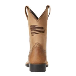 'Ariat' Youth Patriot 2.0 Square Toe - Homestead Brown 11 'Ariat' Youth Patriot 2.0 Square Toe - Homestead Brown -Shoe Joy Shop S22 YTH WEST 10039909 heel 1024x1024@2x