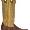 'Tony Lama' Men's 15" Fairview Buckaroo Western Square Toe - Brown / Moss Green -Shoe Joy Shop TNL 004 SA2001 1024x1024@2x