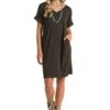 'Panhandle Slim' Women's Cuff Sleeve Knit Dress - Black -Shoe Joy Shop WLWRD1R1G8 B 1024x1024@2x