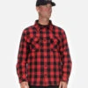 'Caterpillar' Men's Buffalo Check Flannel Overshirt - Red / Black -Shoe Joy Shop cat workwear men buffalo check heavyweight overshirt red 1610031 front 1017x 82ca0742 9fcb 4e75 abc6 d5f7fd14ebe6 1024x1024@2x