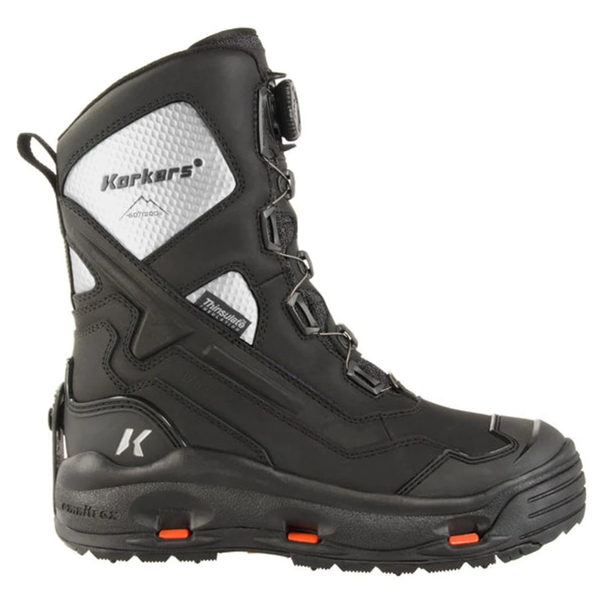 'Korkers' Men's Polar Vortex 1200GR Snow/Ice Trec Soles - Black 7 'Korkers' Men's Polar Vortex 1200GR Snow/Ice Trec Soles - Black - Image 5