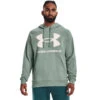 'Under Armour' Men's Rival Fleece Big Logo Hoodie - Opal Green / Onyx White -Shoe Joy Shop s7.V5 1357093 781 FC 1024x1024@2x