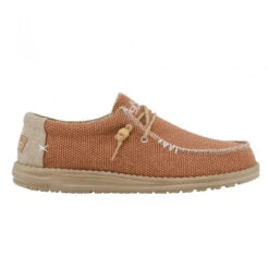 'Hey Dude' Men's Wally Braided - Tangerine -Shoe Joy Shop wally braided tangerine 1024x1024@2x